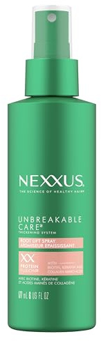 Nexxus Root Lift Thickening Spray Unbreakable Care with ProteinFusion Blend of Biotin, Keratin & Collagen Amino Acids, 6 oz
