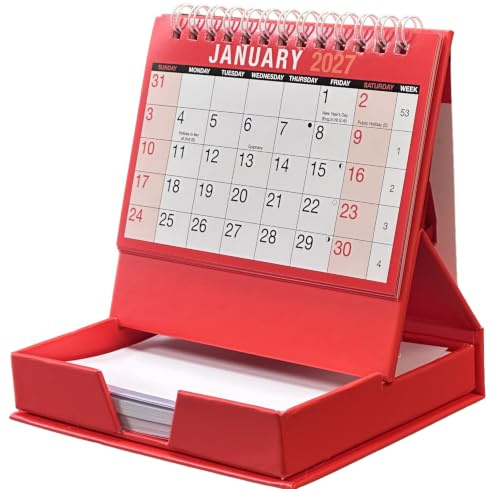 2027 Desktop Month to View Calendar