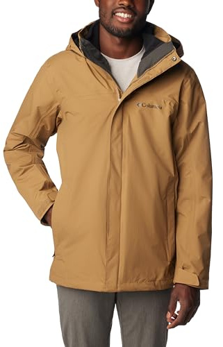 Columbia Men's MiShort Sleeveion Air Interchange 3 in 1 Interchange Winter Coat, Brown, S