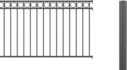 Alberts 510916 - Recinzioni ornamentali in alluminio, antracite