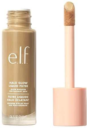 e.l.f. Halo Glow Liquid Filter, Teint-Booster für einen strahlenden, weich fokussierten Blick, mit Hyaluronsäure, vegan und frei von Tierversuchen, 3,5 Medium