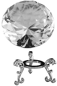 POPETPOP 1satz Kristall Diamant Briefbeschwerer Mit Metallständer Elegante Dekoration Für Hochzeiten Und Wohnräume Für Tischgestaltungen Und Bürodekoration