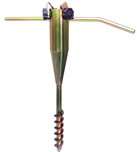 Crystals Washing Line Spike - Ground Spike for Rotary Washing Line – Rotary Airer Ground Spike – Heavy Duty Rust Resistant Zinc Plated Steel Parasol Spike Suitable for 2.5cm to 5.5cm Diameter