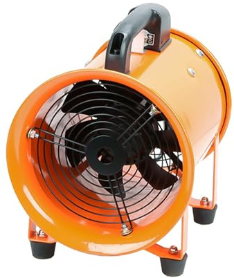dreamdragon 12-Inch High-Velocity Portable Utility Blower Fan, Industrial Exhaust Fan, 3150 RPM Low-Noise Ventilator for Basements, Workshops, Warehouses, and Confined Spaces