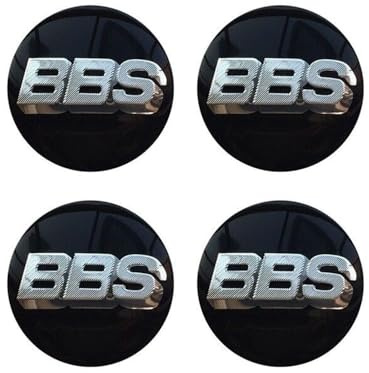 4 Stück Auto Nabendeckel Aufkleber, Radnabenabdeckung-Logo für BBS 56MM, Nabenkappen Abzeichen Sticker, Felgen Aufkleber,G