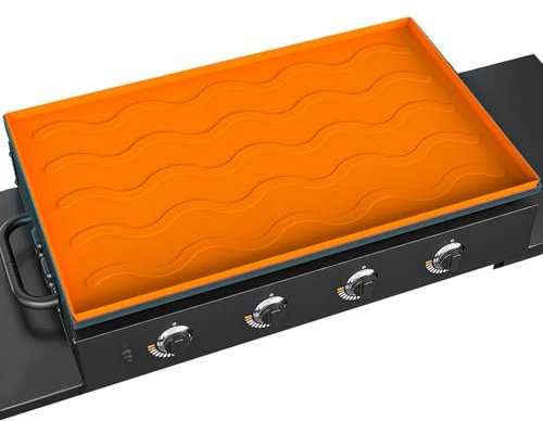 Tapis de cuisson pour plancha d'extérieur - Tapis de cuisson en silicone pour barbecue, feuille de cuisson réutilisable et résistante à la chaleur, revêtement de pour barbecue, pique-nique,