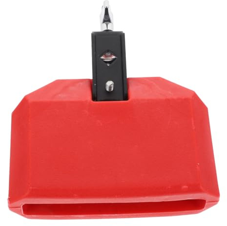 FOYTOKI Professionelle Rote Kuhglocke aus Pvc für Schlagzeugzubehör mit Glatter Oberfläche und Leicht zu Reinigendem Design für Elektronisches Drumset