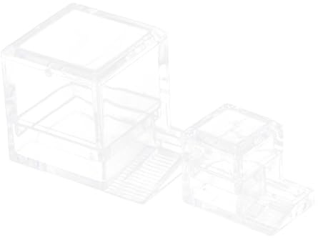 Ameisen Wassernapf 2 Stück, Transparentes Acryl Trinkgefäß für Ameisenfarm | Leicht zu Reinigen, mit Sichtbarem Wasserstand, Zubehör für Ameisenaufzucht
