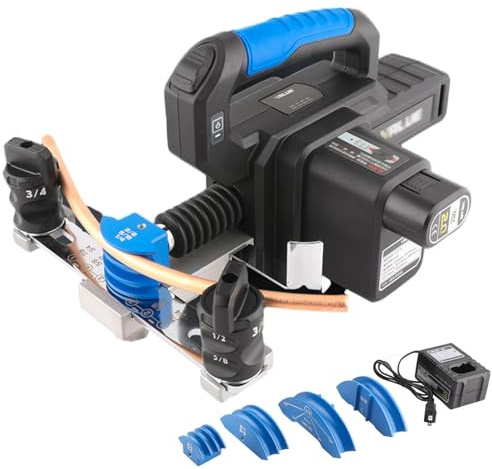 Piegatubi elettrico in rame da 50 W, strumento di piegatura per tubi da 1/4 a 7/8, per la riparazione di aria condizionata e frigorifero, curva a 90°