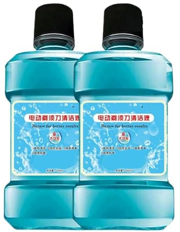 2 Botellas (250 Ml) De Líquido Limpiador For Afeitadoras Eléctricas, Compatible Con Philips HQ200, JC301 Y JC302. Solución De Limpieza For Cambio De Aceite.