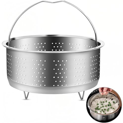 Coztie Vaporera de acero inoxidable 304, 20 cm, inserto de vapor para olla, colador para ollas, ollas de cocina, olla a presión, verduras y frutas
