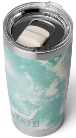 YETI Rambler Gobelet avec couvercle Magslider amovible, 591 ml, tasse à café isotherme en acier inoxydable, vue sur la mer