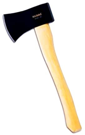 Bricoloco Hacha leña de Mano con Cabeza tizona de 800 grms y Mango ergonómico de Madera tratada