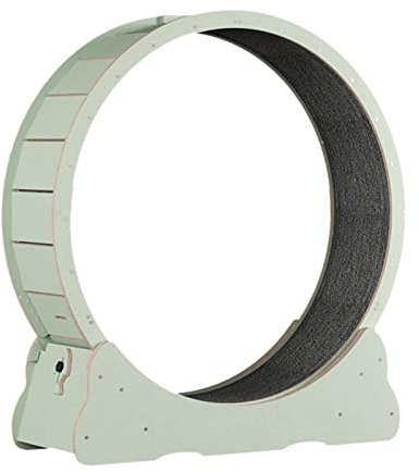 Katzenlaufrad Laufband Holz Klettern Indoor Spielzeug geräuschlos Roller Trainingsrad für Workout Haustierbedarf, Beige, XL/218 (Farbe: grün, Größe: L)