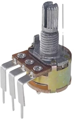 5pcs Single Potentiometer WTH148 with switch 15mm B5K B10K B50K B100K B500K For Amplifier Audio 5k 10k 100k 50k 500k NWPNLXEA(50K Ohm)