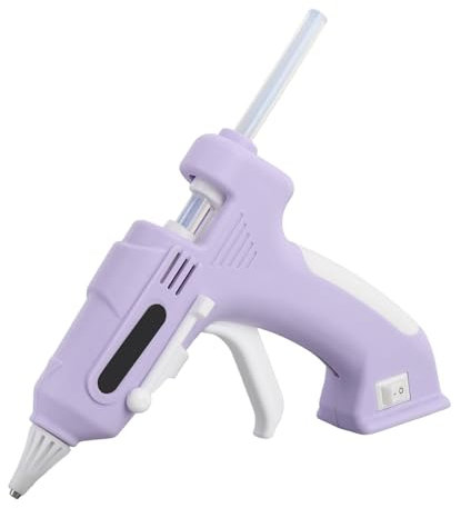 Mini Pistolet à Colle Chaude avec 10 Bâtons de Colle, Kit de Colle Chaude électrique de 7 Mm, Chauffage Rapide, Débit Constant, Outil de Colle Thermofusible sans Fil, Pistolet à