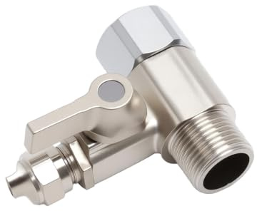 TMZELOA vattenanslutning adapter T-del, avstängningsventil avstängningsventil adapter T-stycke 3/8 x 3/8 x 1/4 tum för anslutning av 2 enheter osmosasystem adapter vattenanslutning adapter T-stycke