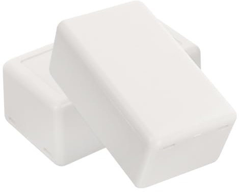 HOLIDYOYO 2 Pcs Boîte de Jonction en Plastique Blanche, Boitier Derivation Etanche pour Composants Électroniques, Installation Facile, Projets D’ingénierie