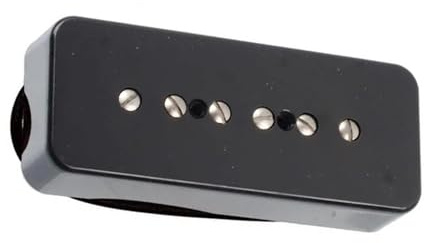 P90 Gitarrenspezifischer Single Coil Tonabnehmer Erhältlich In Verschiedenen Farben Geeignet Für Anfänger Und Erwachsene Offener Humbucker(Black Bridge)