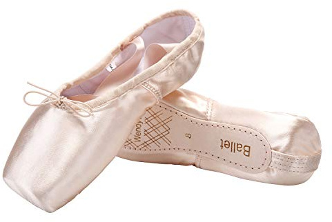 WENDYWU Les Filles Femme Ballet Pointe Chaussure Classique Satin Protecteur Gel de Silicone Capuchons d’orteils (39, Pink)