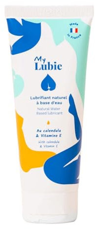 MY LUBIE - Lubrificante Intimo Naturale con Calendula e Vitamina E - Vegano - Idratante - Confezione Ecologica - Donna/Uomo - Progettato e Realizzato in Francia - 75ml