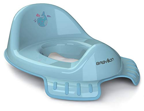 BABYLON Flipper Kinder Toilettensitz, mit Haken, Antirutsch, Blau