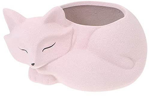 Angoily 1stück Kreativer Tier-blumentopf Keramik Für Sukkulenten Niedlicher Fuchs Pflanzgefäß Für Wohnräume Und Dekoration