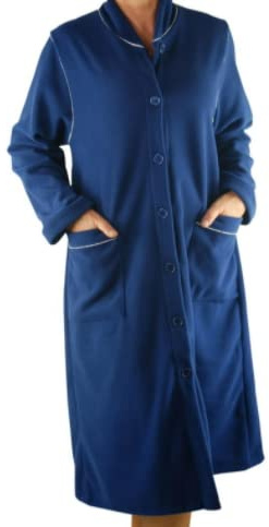 Notti Magiche Vestaglia Donna Pile Calda con Bottoni Invernale Morbido Pail con colletto e tasche