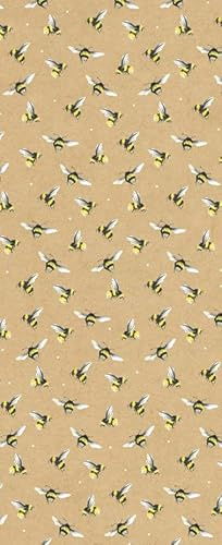 Glick Vier Blatt Luxus Seidenpapier, Bienen Kraftpapier Blätter (x4), perfekt für Geschenkverpackungen, Kunst & Handwerk, 750 x 500 mm, Gelb (TPC22)