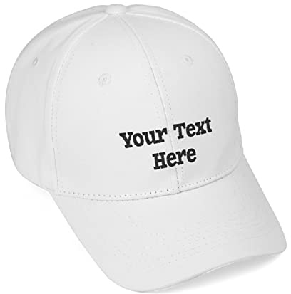 AIVYNA Baseballkappe,Baseball Cap mit Wunschtext oder Namen Bestickt 100% Baumwolle Personalisiert Sonnenmütze für Damen,Herren und Kinder