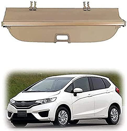 Funiur Auto Laderaumabdeckung Kofferraumabdeckung Rollo für Honda Fit Jazz 2002-2019, Einziehbar Laderaumabdeckung Rollo, Kofferraum Ablagen Schutz Abdeckung Cargo Cover
