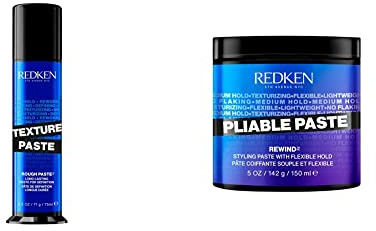 REDKEN | Texturierende Paste für alle Haartypen, 150 ml, Mittelstarker Halt und Flexibilität, Mit Weizenprotein, Pliable Paste