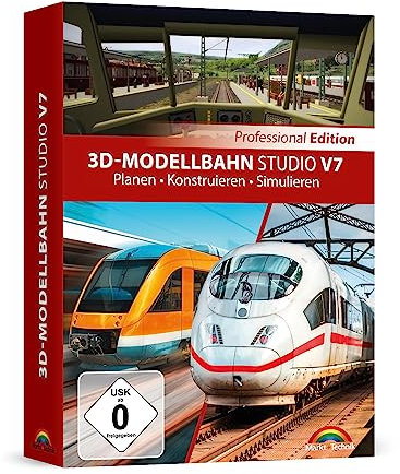 3D Modellbahn Studio V8 PRO - Eisenbahn Simulator für Windows 11, 10, 8.1, 8, 7