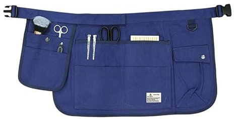 Tabliers Porte Outils Ceinture à outils de jardin, tablier de jardinage, ceinture utilitaire for l'amélioration de l'habitat, entretien ménager, tablier en toile demi-taille for la maison ( Color : Bl