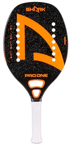 Shark Pro One - Professional Beach Tennis Racket | Carbon Frame, Fiberglass Face | Intermediate Level Players