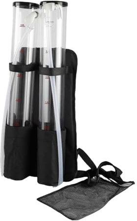 JISADER Dispensador de bebidas con mochila de doble tanque, correas acolchadas para los hombros y la espalda, contenedores de bebidas transparentes para