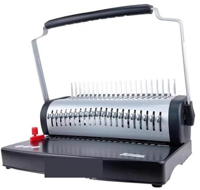Bindemaschine, Buchbindemaschine, Spiralbindemaschine, manuelle Buchmaschine, 21-Loch-Bindung, 380 Blatt, Stanzbinder mit verstellbarem Spiralbinderücken für Büro und Heimgebrauch