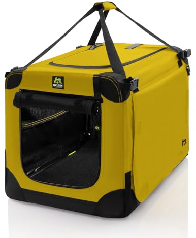 Maelson Soft Kennel Safran Gelb, 62 cm - Faltbare Hunde-Transportbox