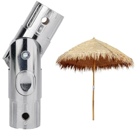 lasuroa Patio Umbrella Replacement Part, Aluminum Alloy Push-Button Patio Umbrella Tilt Adjuster Fits 1.5 Inch Pole for Garden Yard Deck Balcony Party Accessories