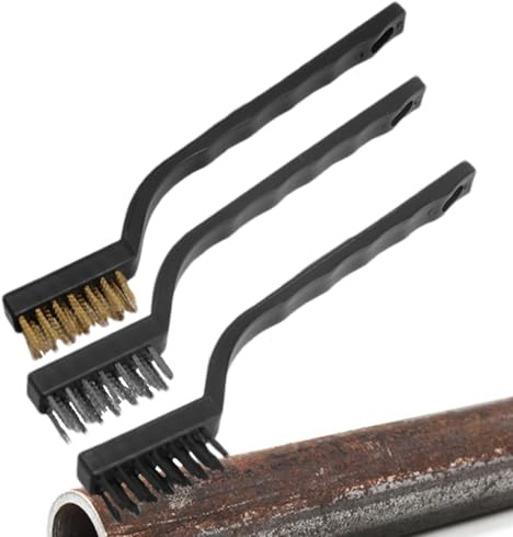 Cepillo De Alambre Pequeño,Cepillo De Cerdas De Latón Antióxido para Eliminar Óxido | Cepillo Eliminar Herrumbre Multiusos, Limpiador para Soldadura Carpintería Cadena Bicicleta