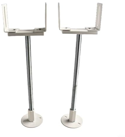 Honseadek Lot de 2 supports de fixation au sol réglables en acier pour radiateurs en fonte 36-41 cm
