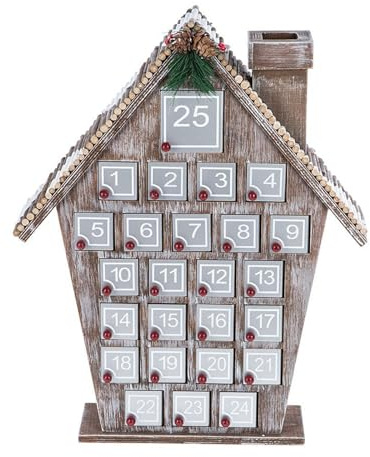 Calendrier de l ' saisonnier des vacances, maisons de vacances en bois, calendrier des maisons de l ', comptes à rebours de noël avec décoration