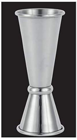 Barprofessional Jigger de Estilo japonés, 25 – 50 ml, Inoxidable, Plata, pequeño
