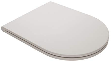 Azzurra - Sedile WC in plastica, 46 x 35,5 x 3 cm, colore: Bianco