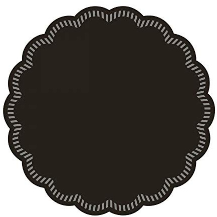 Mank GmbH Deckchen Tissue 9-lagig, 90 mm – Untersetzer Tassendeckchen für Tassen, Gläser & Vasen, 250 Stück, Uni, Hochwertige Einweg Tassenuntersetzer für Gastronomie und Zuhause (Schwarz)