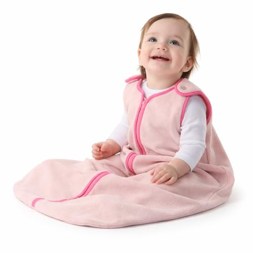 Baby Deedee Sleep Nest Fleece Sleeping Bag, Sweet Pink, 6-18 Month