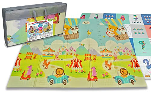 Teorema 67082 - Tappeto Gioco Pieghevole per Bambini, 200x150x1 cm