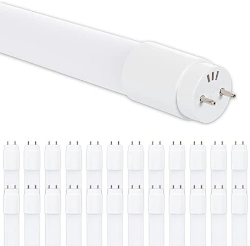 CLAR - LED Röhre 120cm T8 18W, Leuchtstoffröhre Ersatz, Feuchtraumleuchte, LED Lampe mit Starter & Fassung, Leuchtstofflampe 120 cm, Kaltweiß 6500ºK (Pack 25)