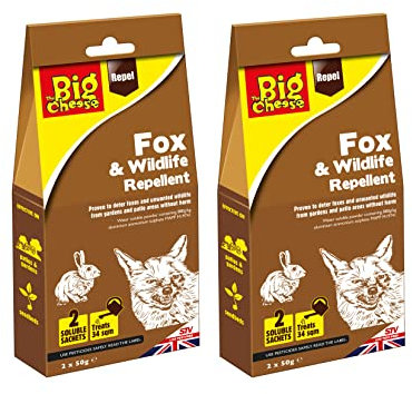 The Big Cheese Fox & Wildlife Repellent - Twinpack, multicolour