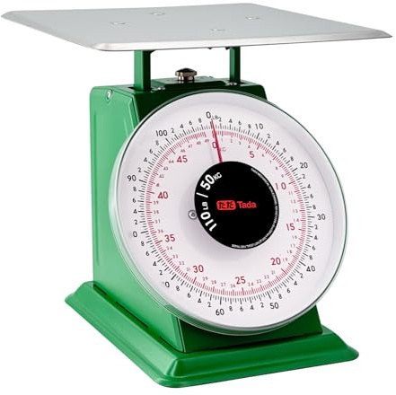 Tada Balance de cuisine et de nourriture mécanique robuste avec plateforme en acier inoxydable 50 kg